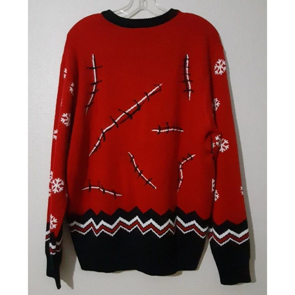 NWT CHUCKY SNITCHES GET STITCHES Holiday Christmas SWEATER SIZE M